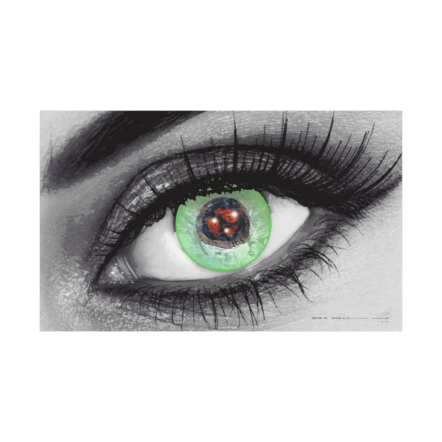 Eruption Eye - Poster Print