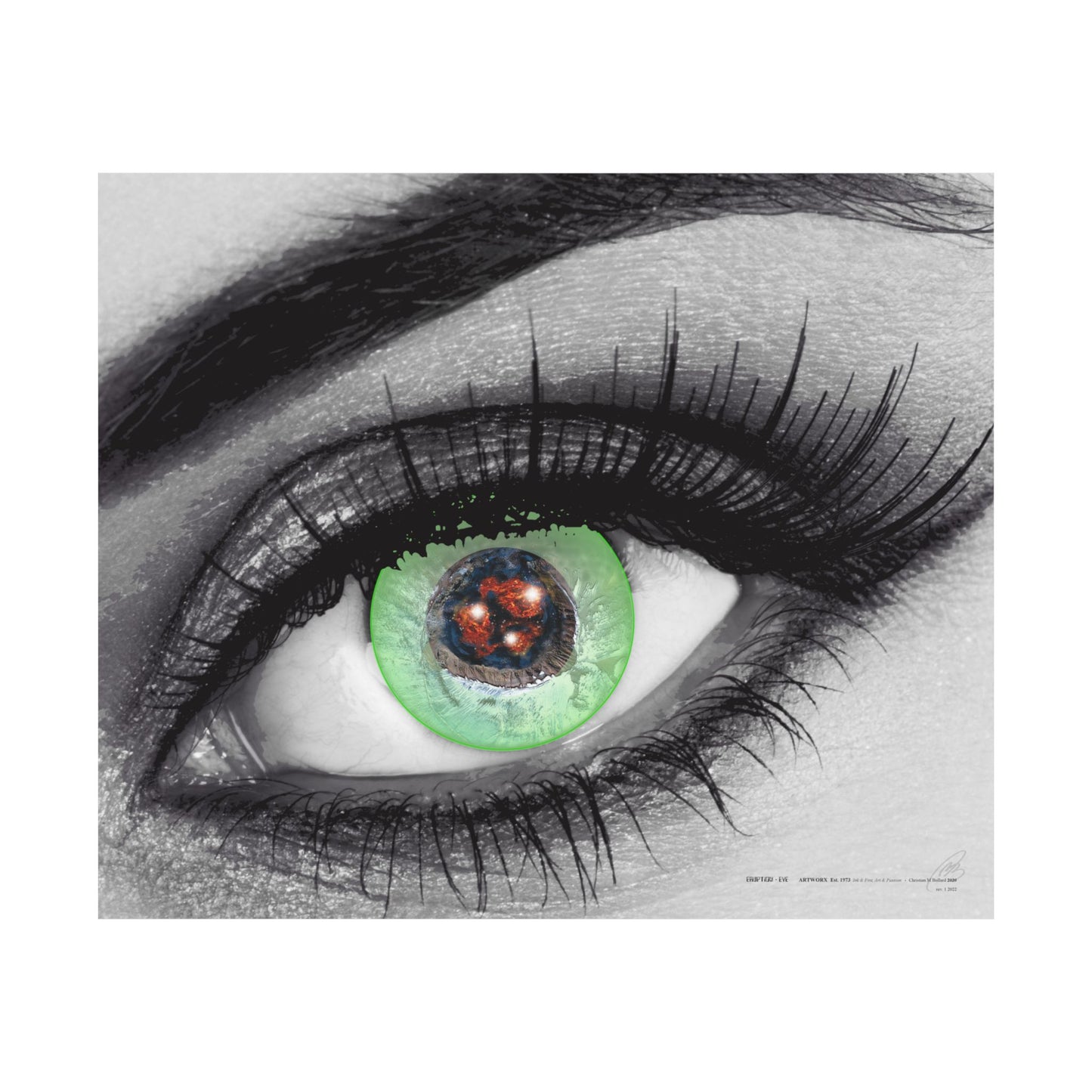 Eruption Eye - Poster Print