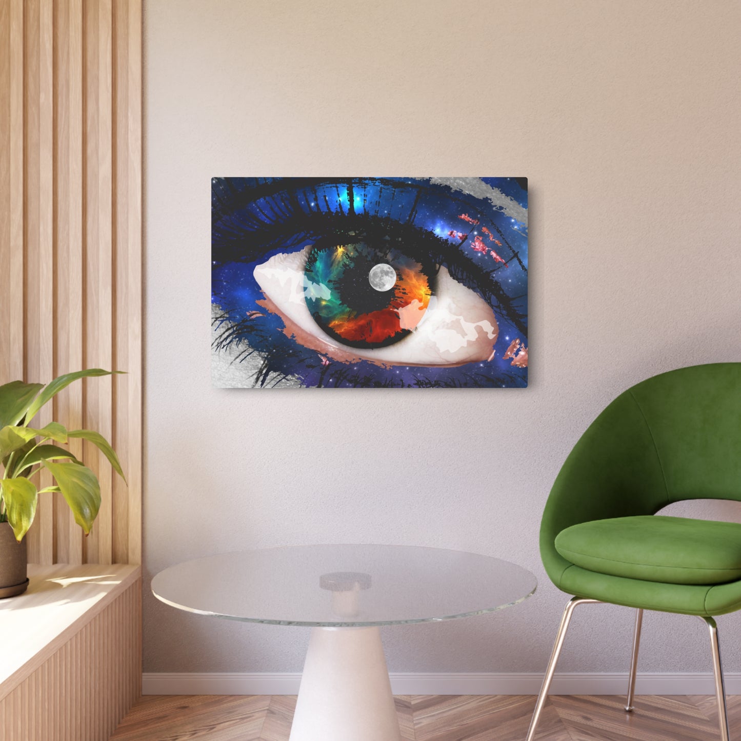 Spacey Eye - Aluminum Panel