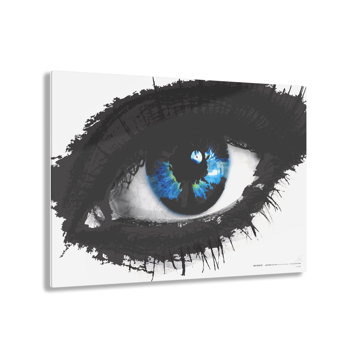 Inky Blue Eye - Acrylic Panel