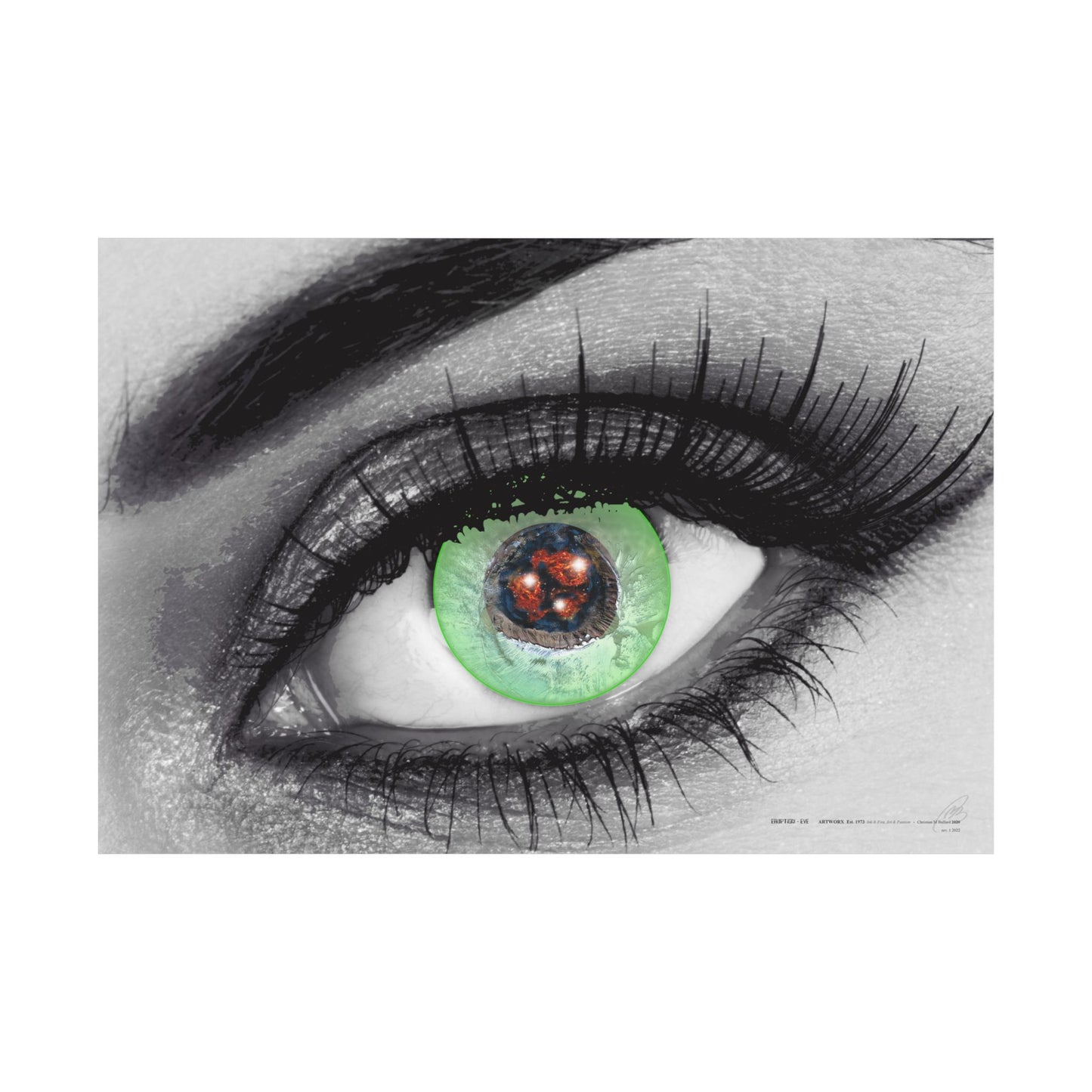 Eruption Eye - Poster Print