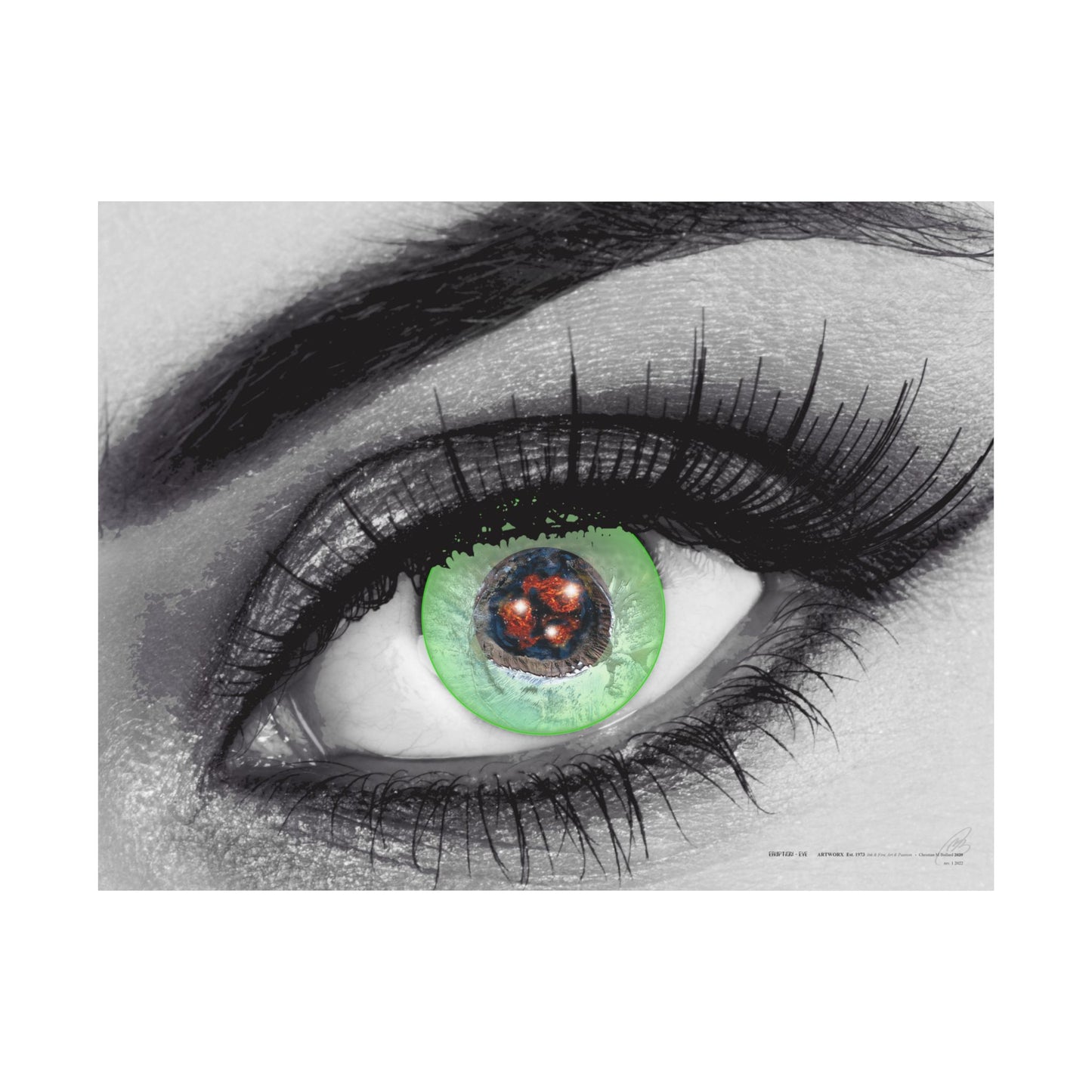 Eruption Eye - Poster Print