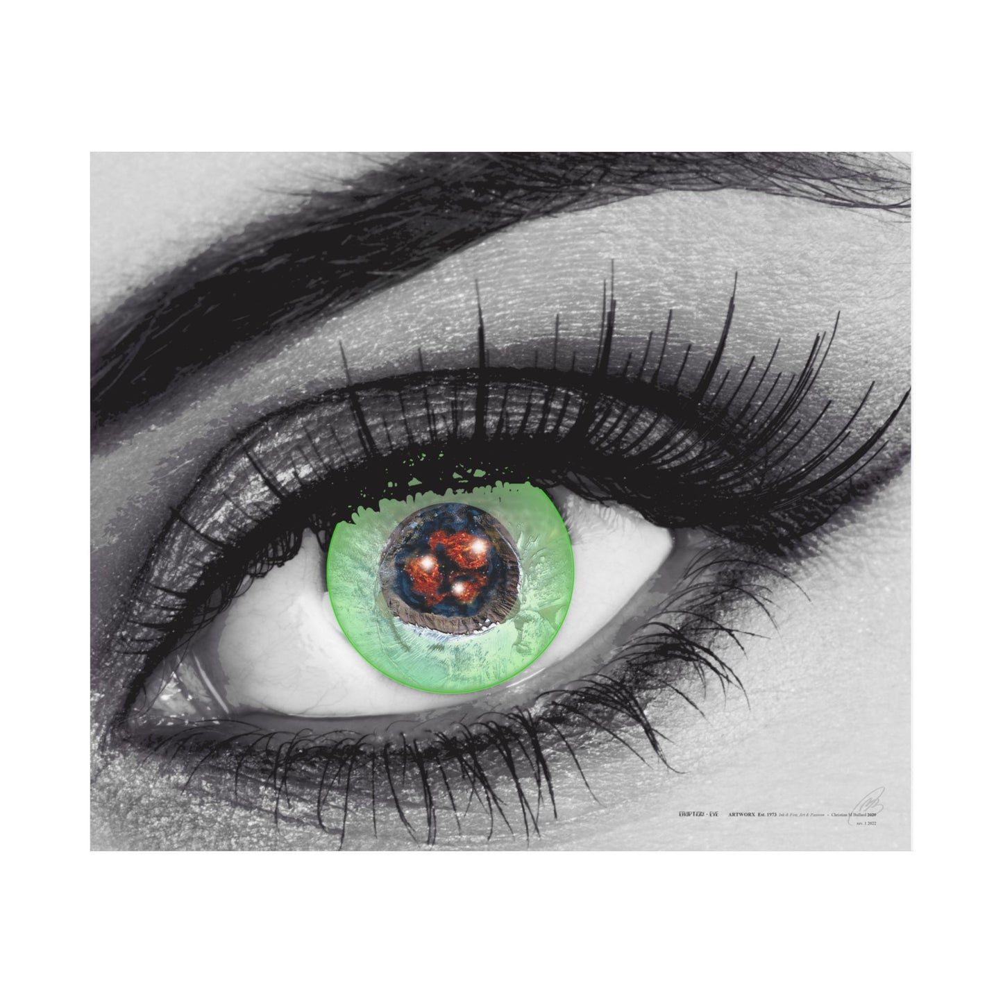 Eruption Eye - Poster Print