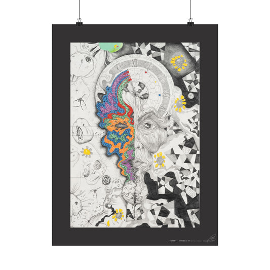 Untitled-1 - Art Print (black border)
