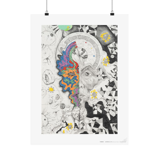 Untitled-1 - Art Print (white border)