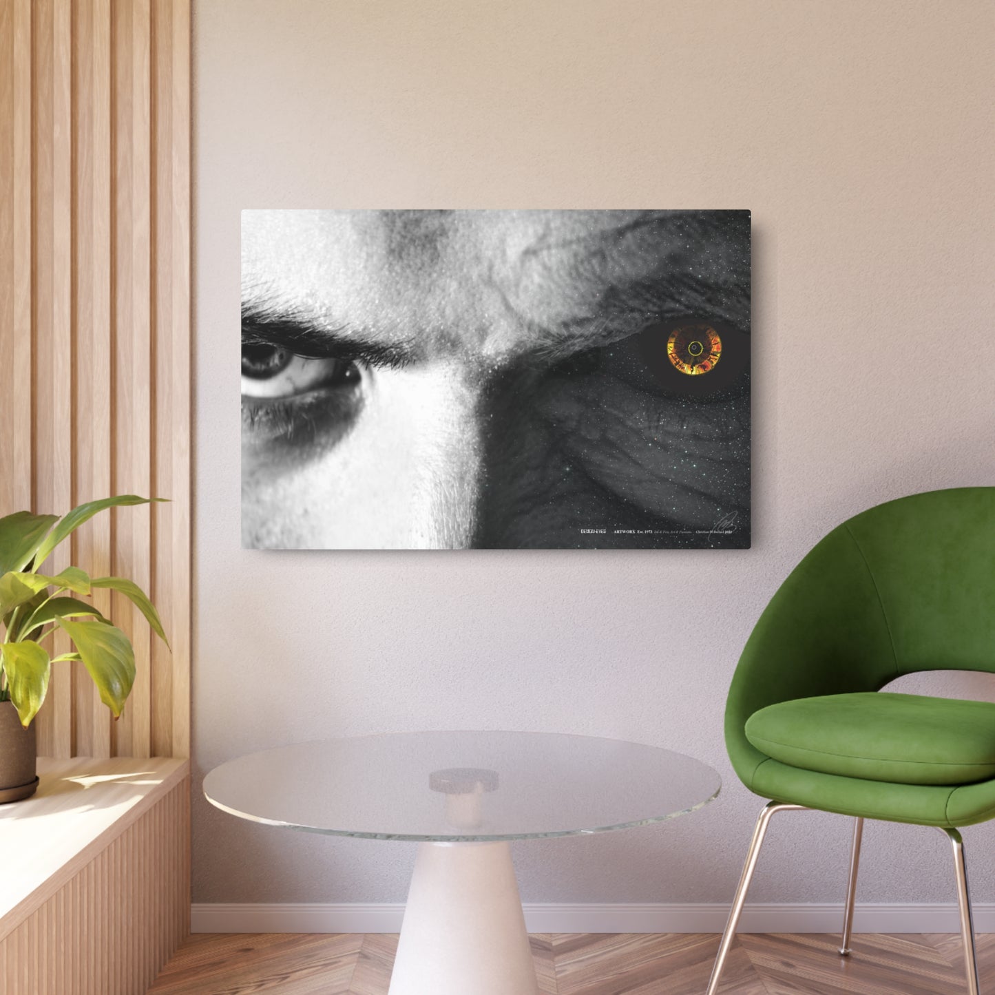 Demon Eyes - Aluminum Panel