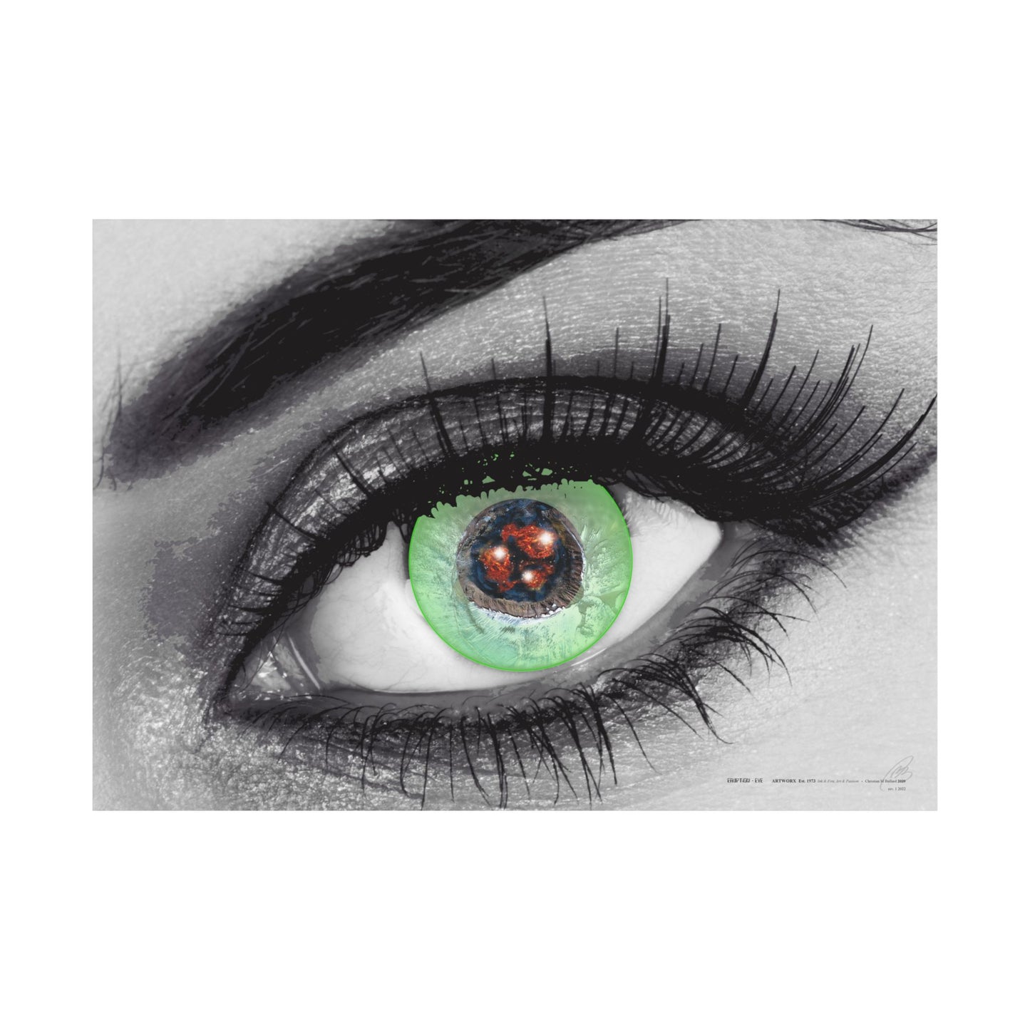 Eruption Eye - Poster Print