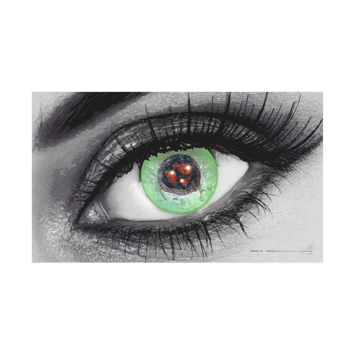 Eruption Eye - Poster Print