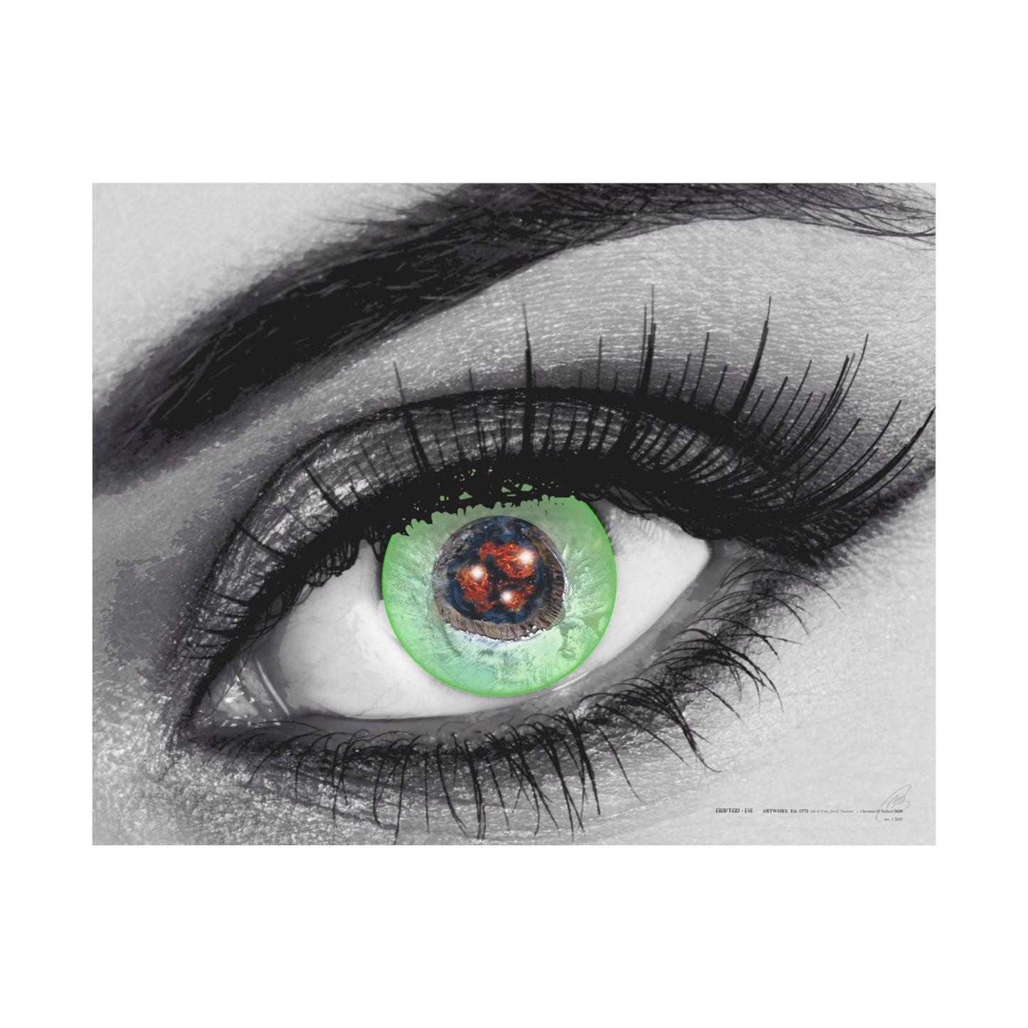 Eruption Eye - Poster Print