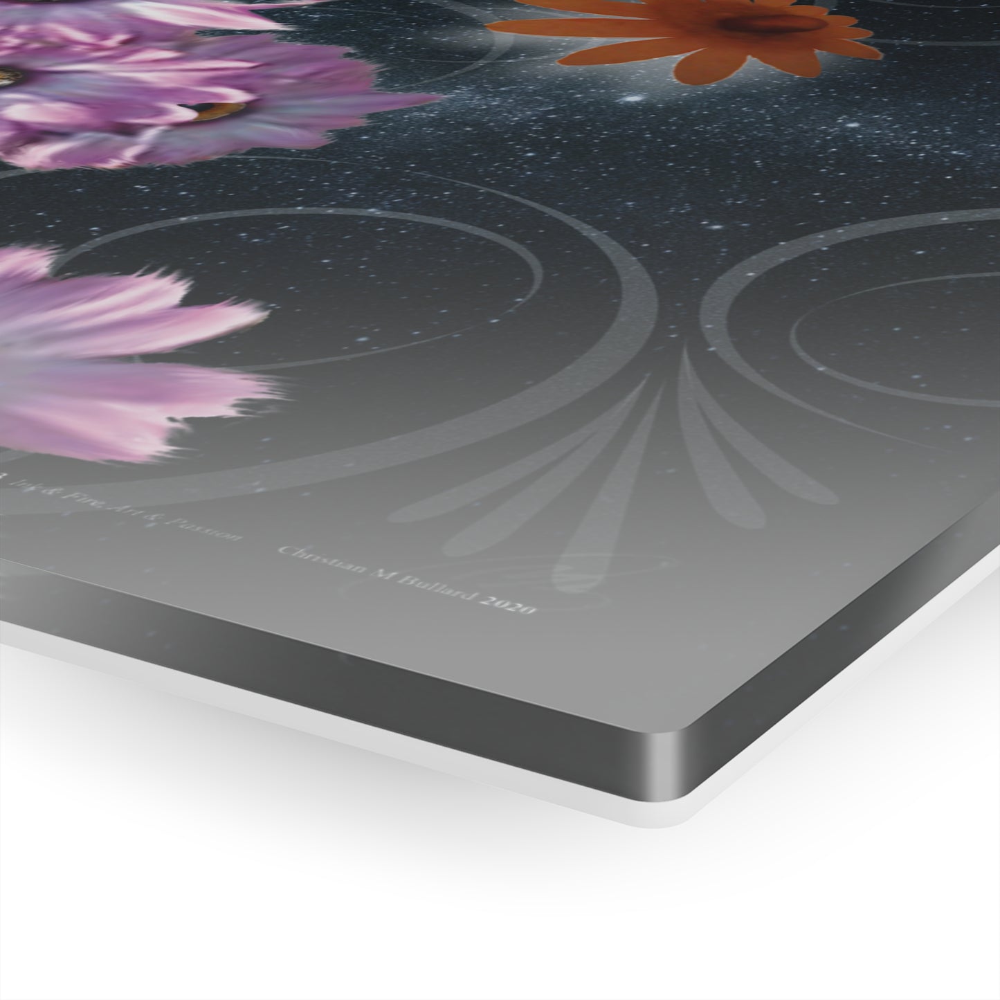 Fuzzy Flying Flip-Fone Flowers - Acrylic Panel