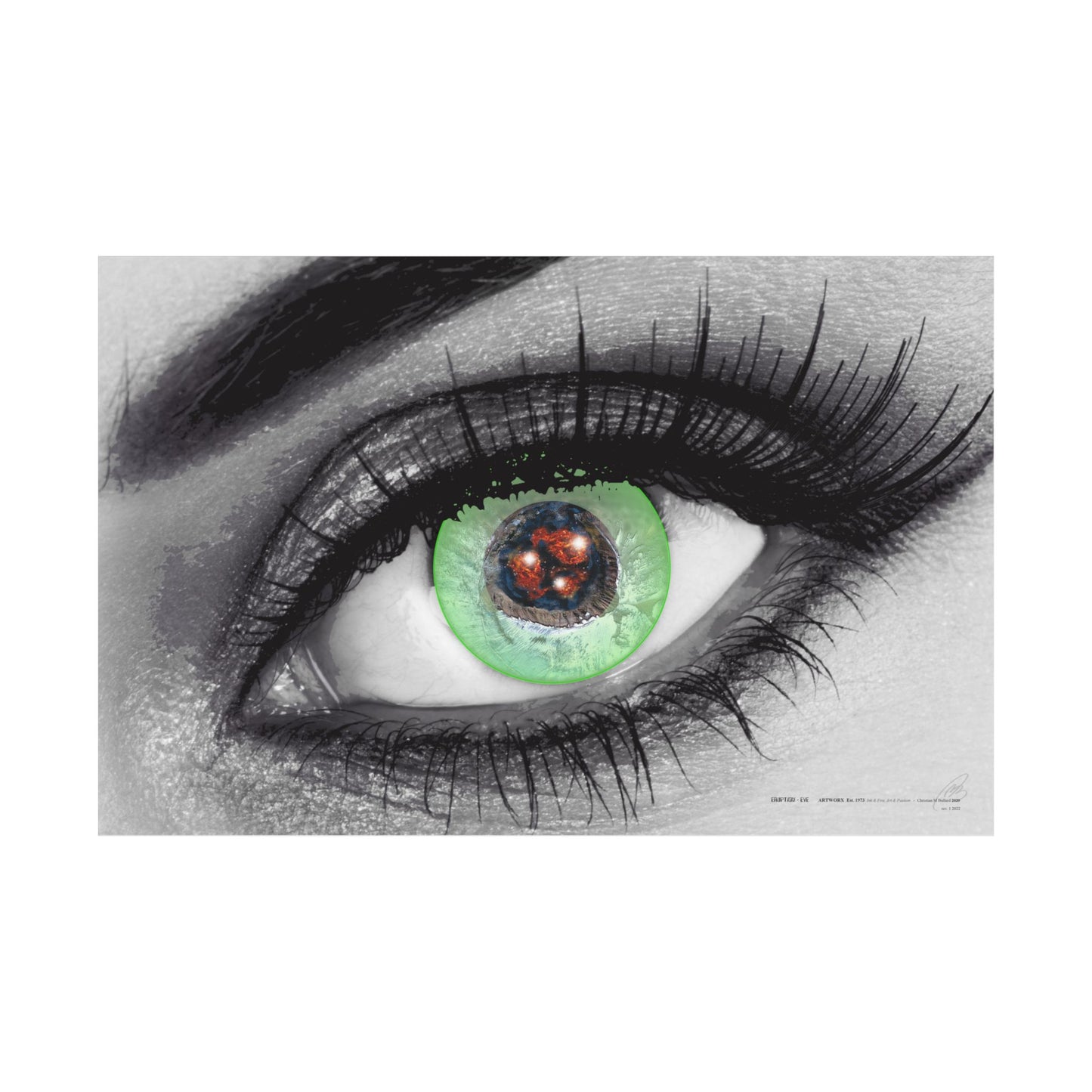 Eruption Eye - Poster Print