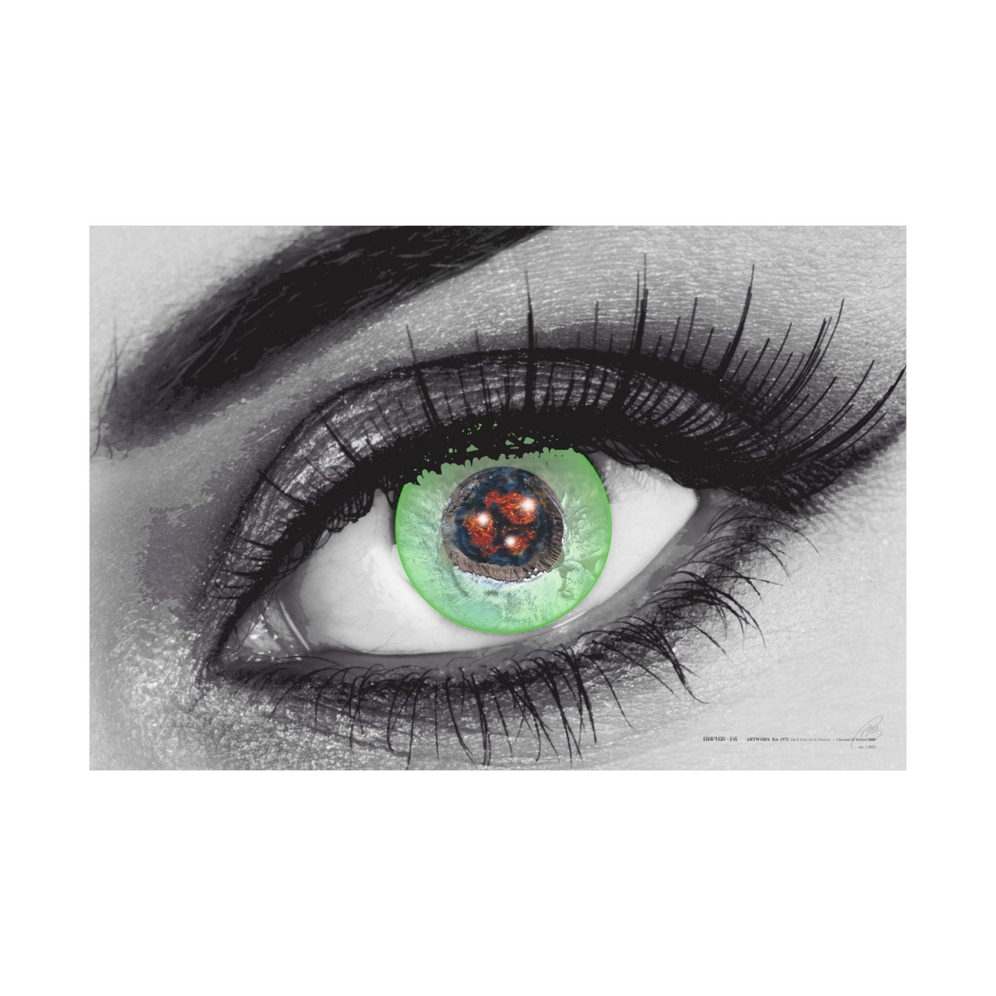 Eruption Eye - Poster Print