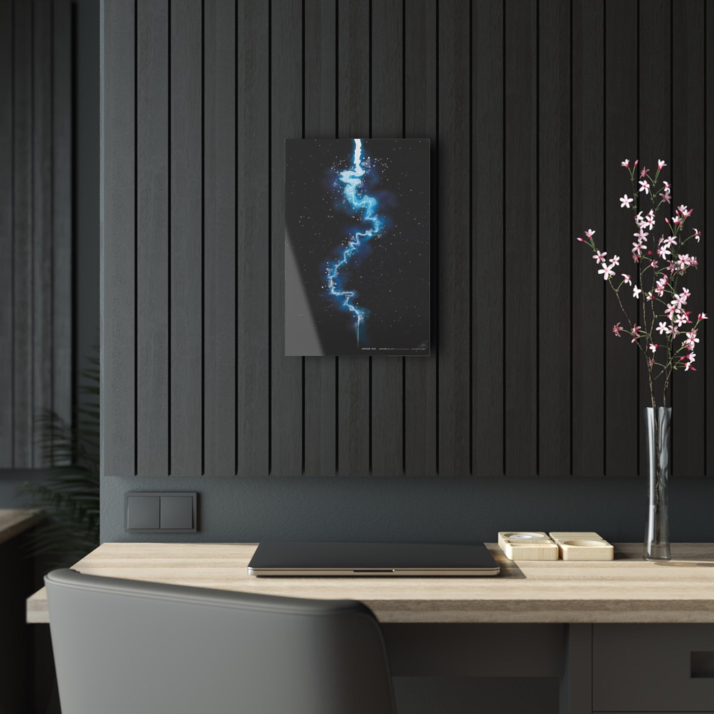 Blue Lightning - Acrylic Panel