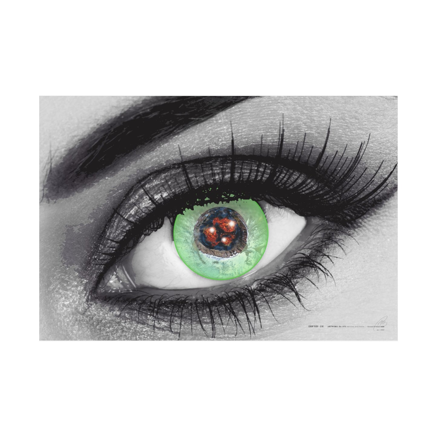 Eruption Eye - Poster Print