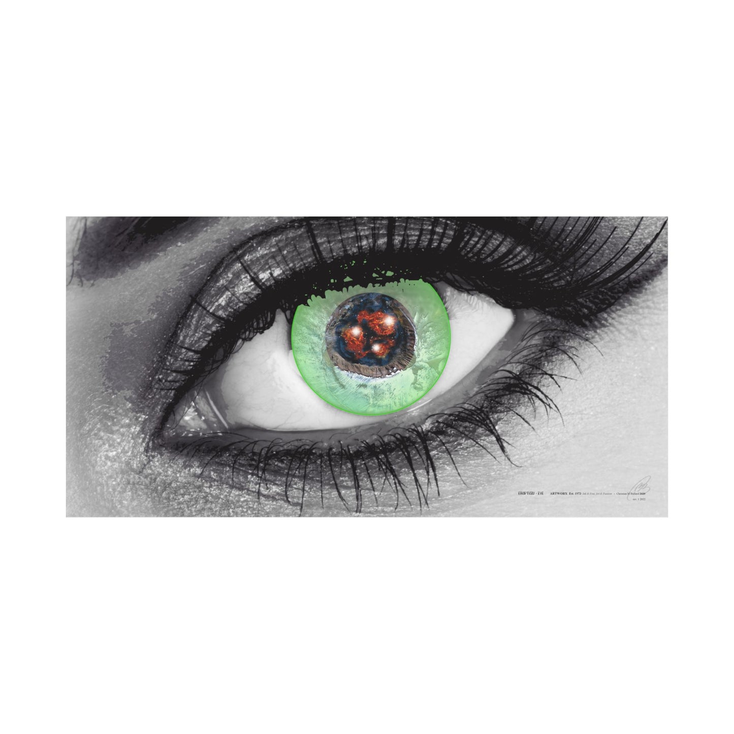 Eruption Eye - Poster Print