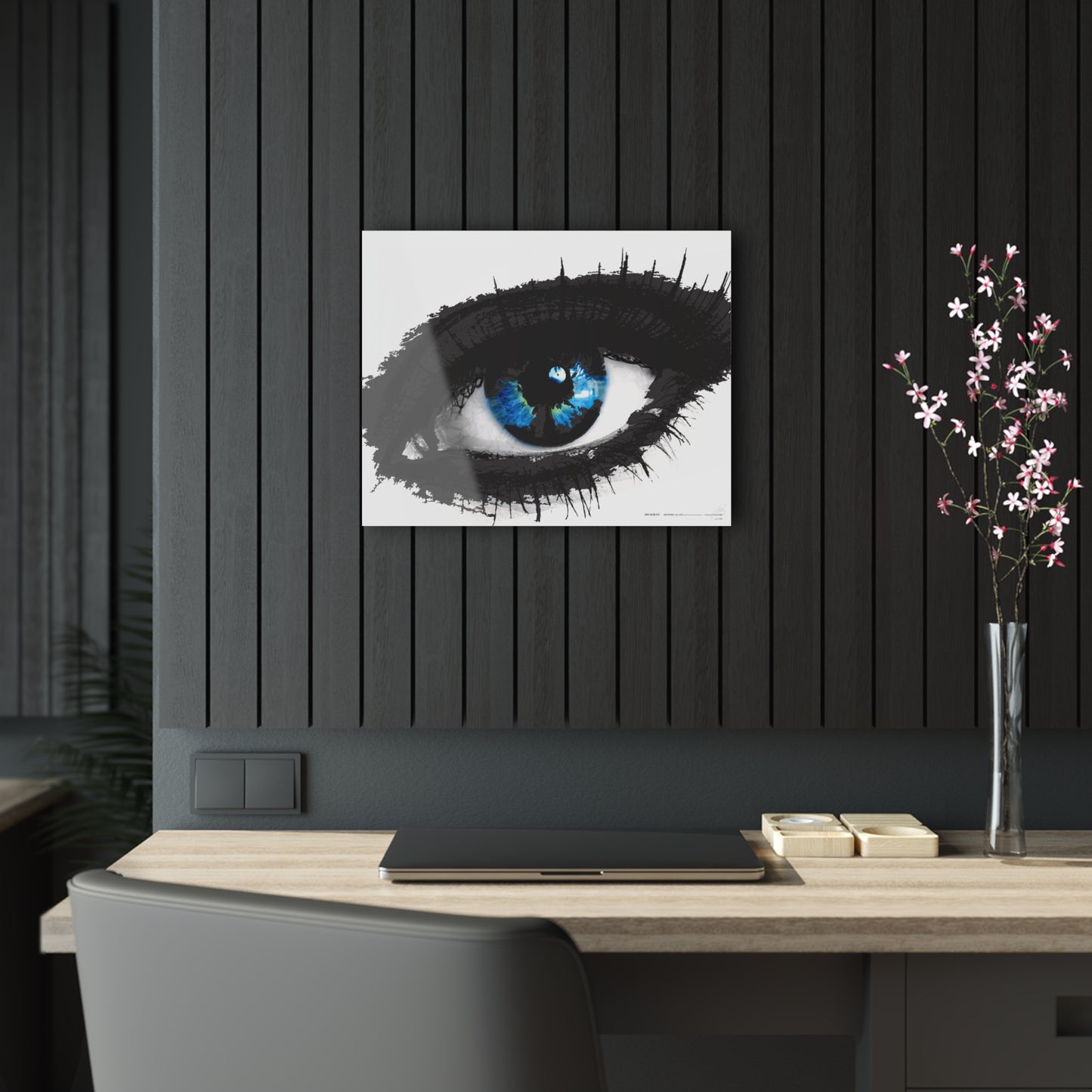 Inky Blue Eye - Acrylic Panel