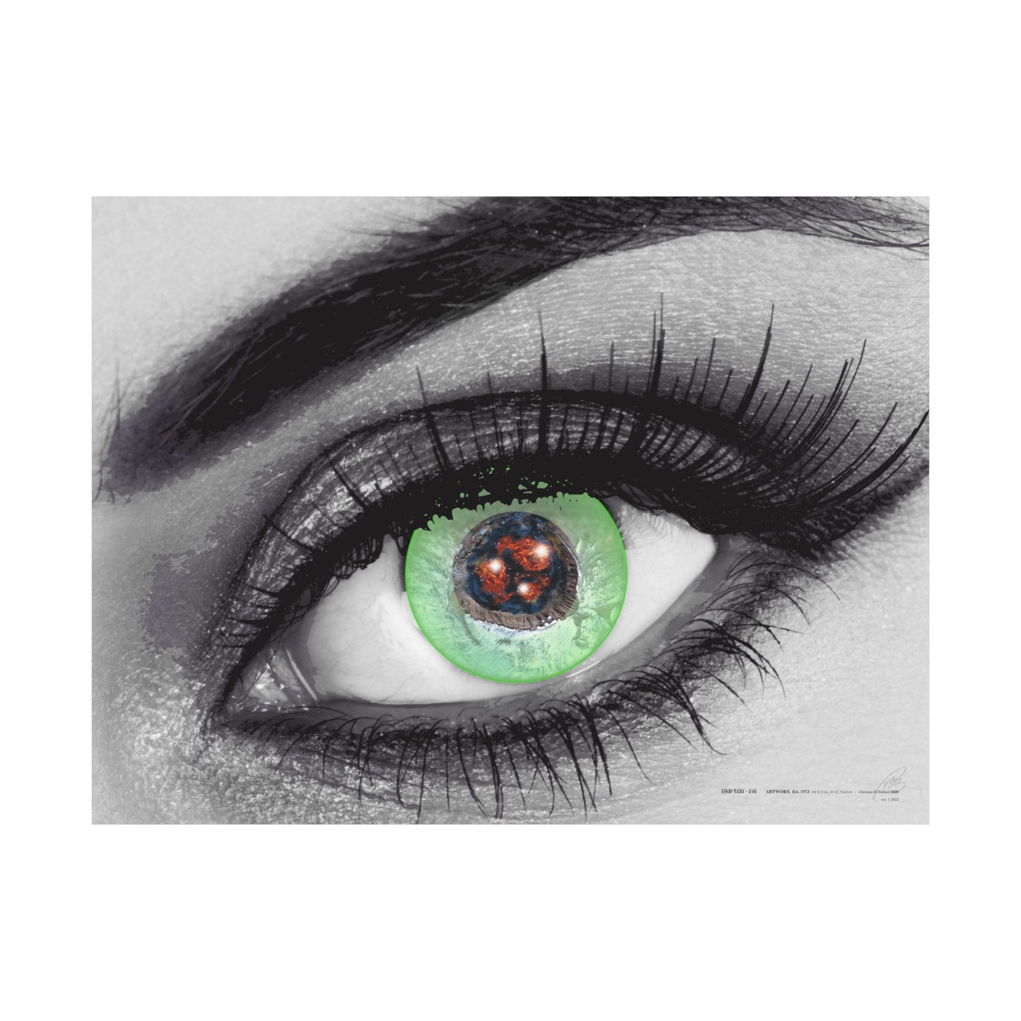 Eruption Eye - Poster Print