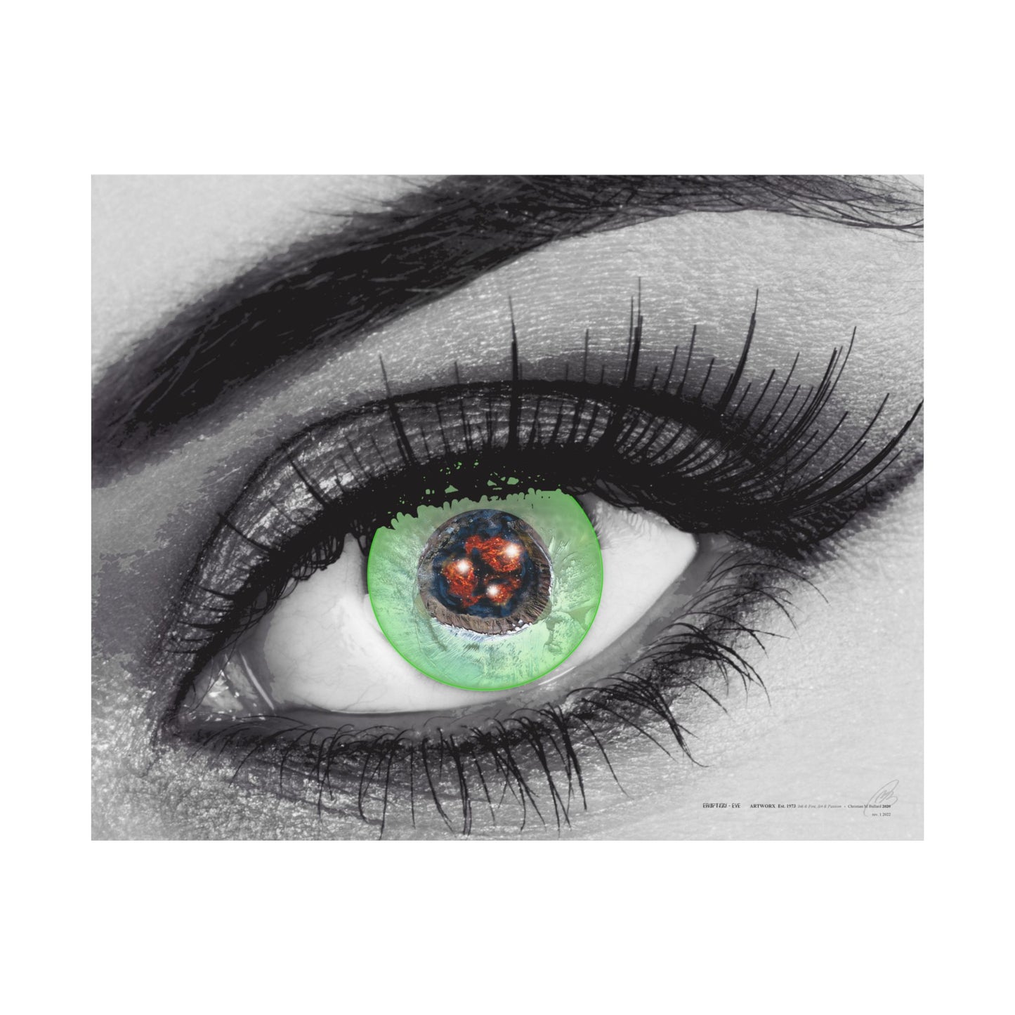 Eruption Eye - Poster Print