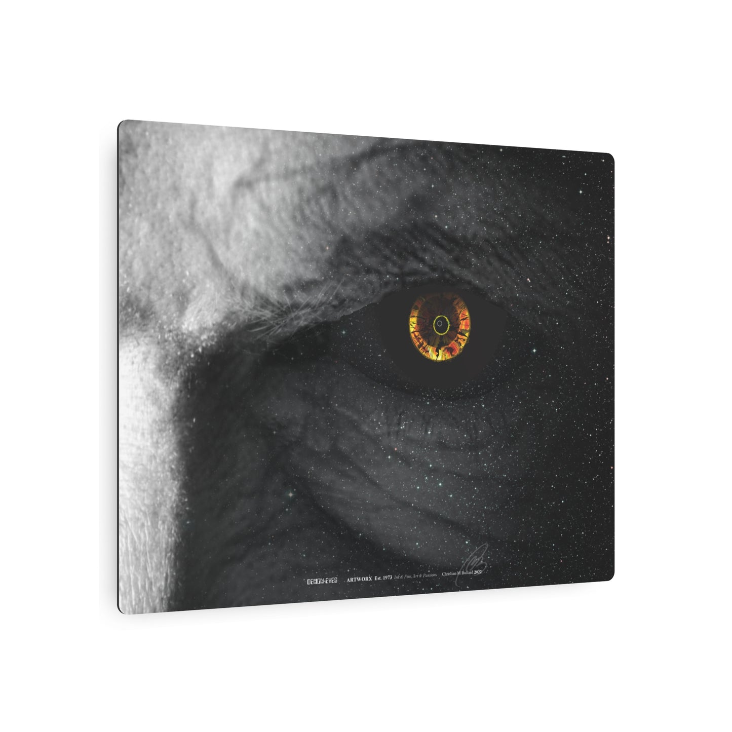 Demon Eyes - Aluminum Panel