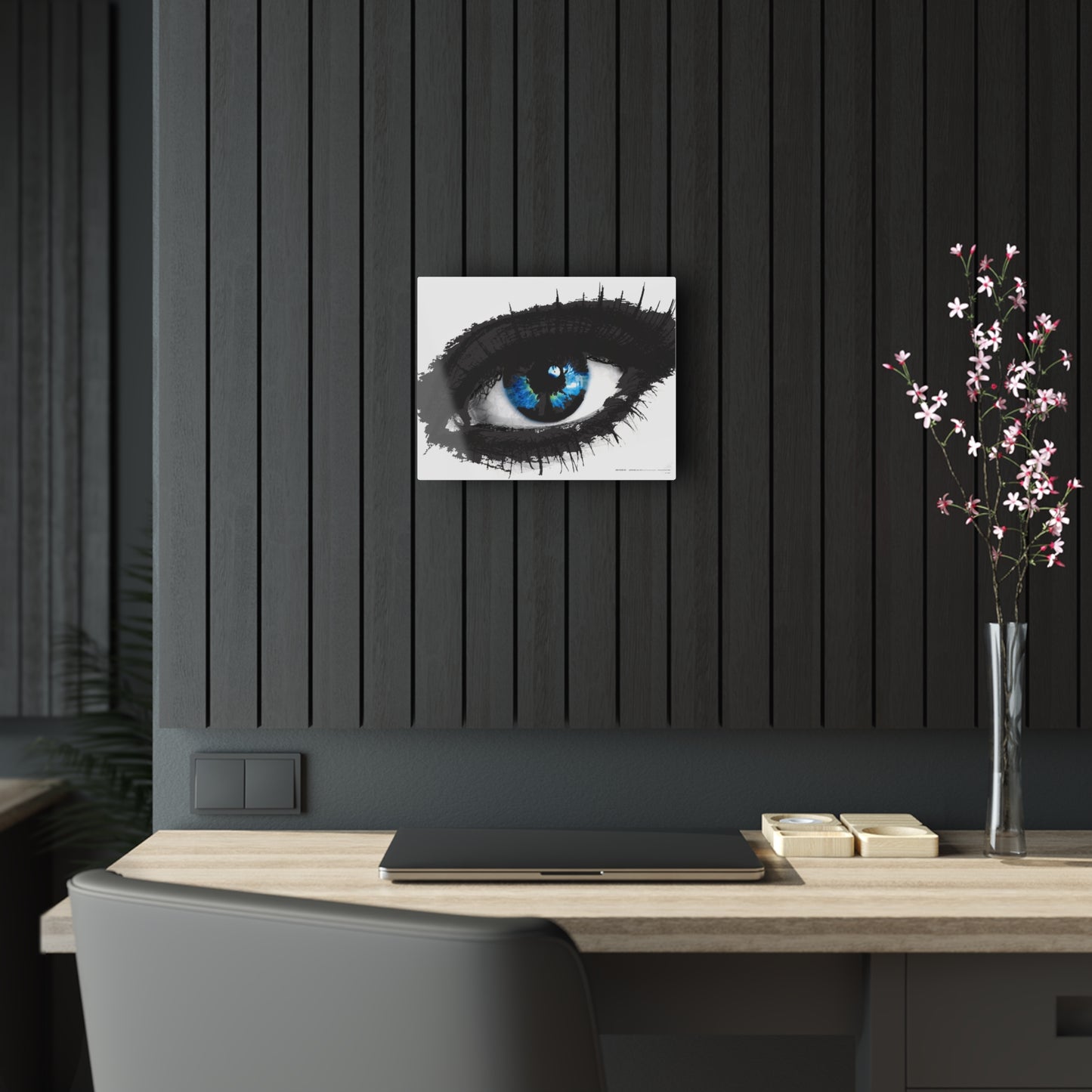 Inky Blue Eye - Acrylic Panel