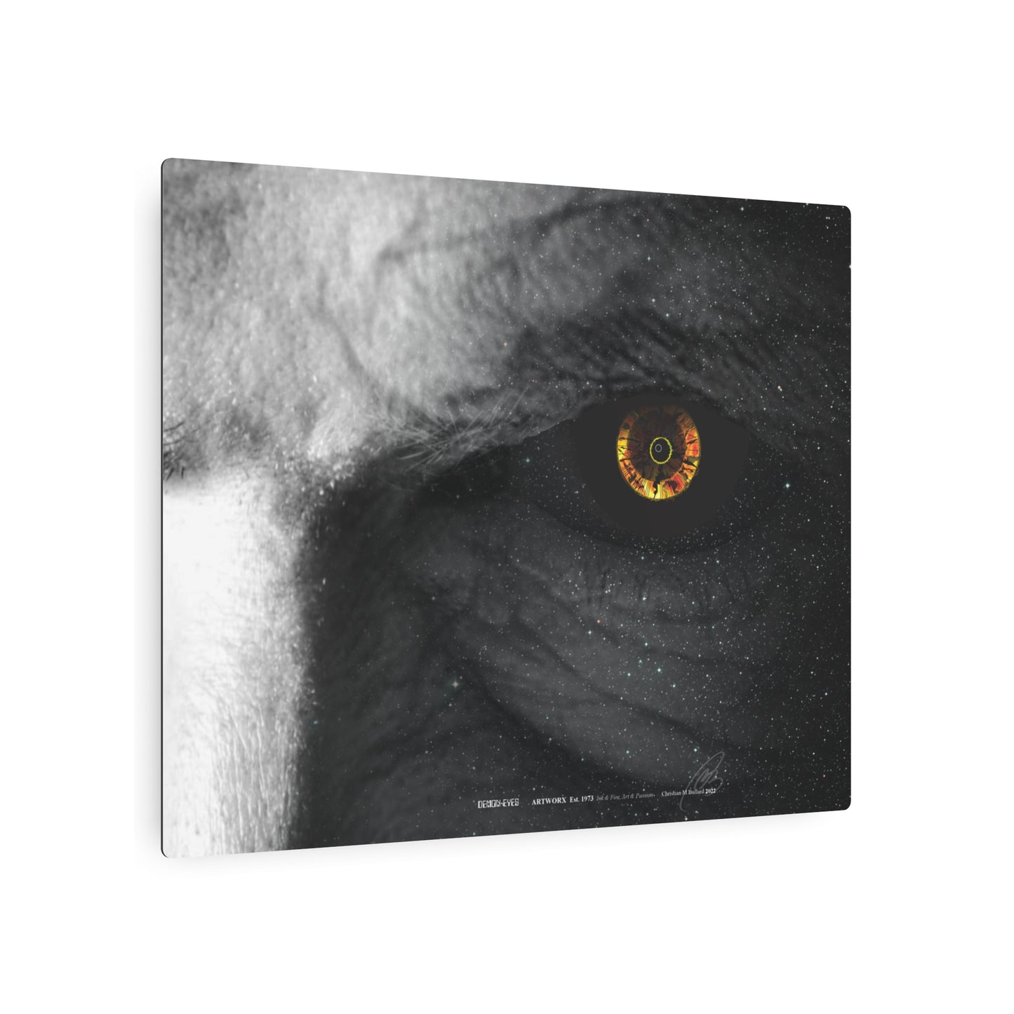 Demon Eyes - Aluminum Panel