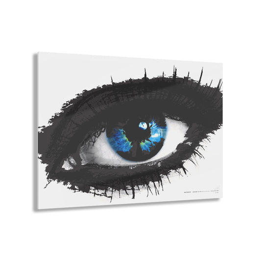 Inky Blue Eye - Acrylic Panel