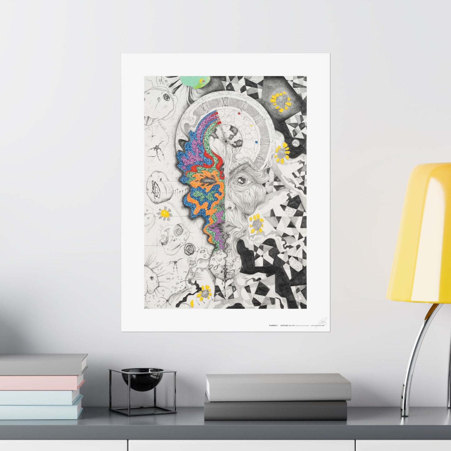Untitled-1 - Art Print (white border)