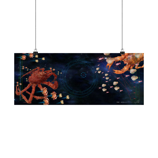 Crabs vs Lobsters - Poster Print