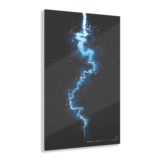 Blue Lightning - Acrylic Panel