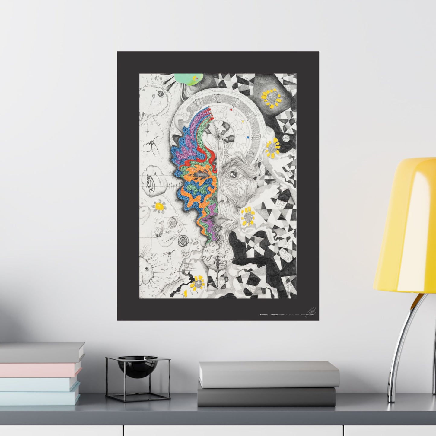 Untitled-1 - Art Print (black border)