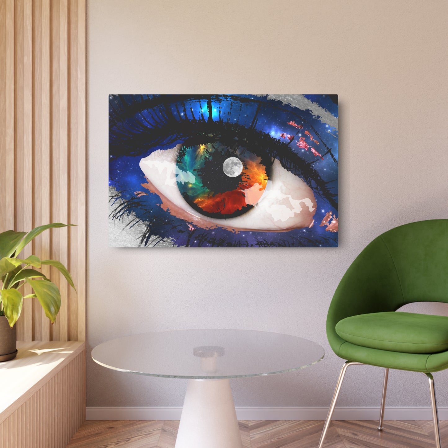 Spacey Eye - Aluminum Panel