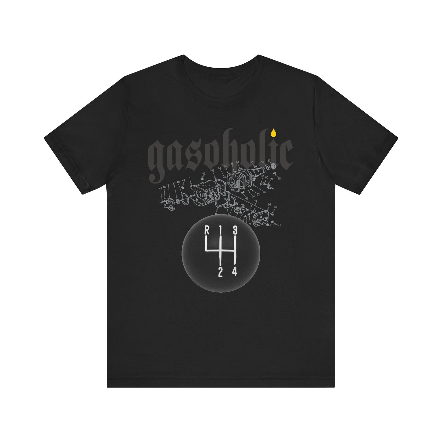 gasoholic - 4 speed T-Shirt